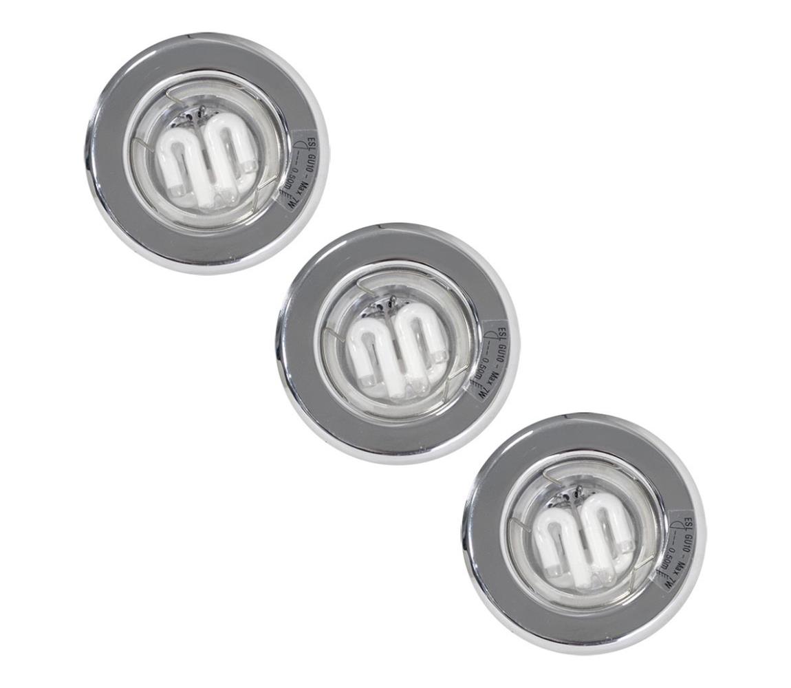 Eglo 20050119 - SET 3x Lampă încastrată 3xGU10/7W/230V