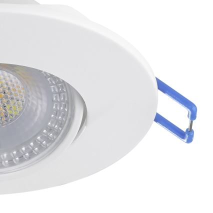 Eglo - Set de 5 spoturi LED încastrate, 4,9 W, 230 V, 2700/4000/6500 K, Ø 9 cm, alb