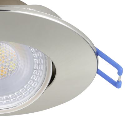 Eglo - Set 10 buc. spot LED încastrat LED/4,9W/230V 2700/4000/6500K Ø 9 cm crom mat