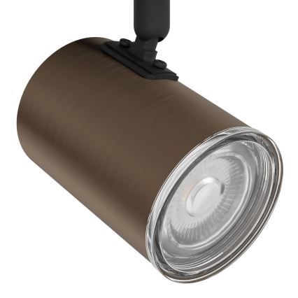 Eglo - Spot pentru baie, 3x GU10/5W/230V, Ø25 cm, IP44, negru/maro