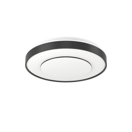 Eglo 300688 - Plafonieră LED RGBW dimabilă MONTERIGGIONI-Z LED/18,5W/230V 2700-6500K Ø 38,4 cm neagră + telecomandă inclusă