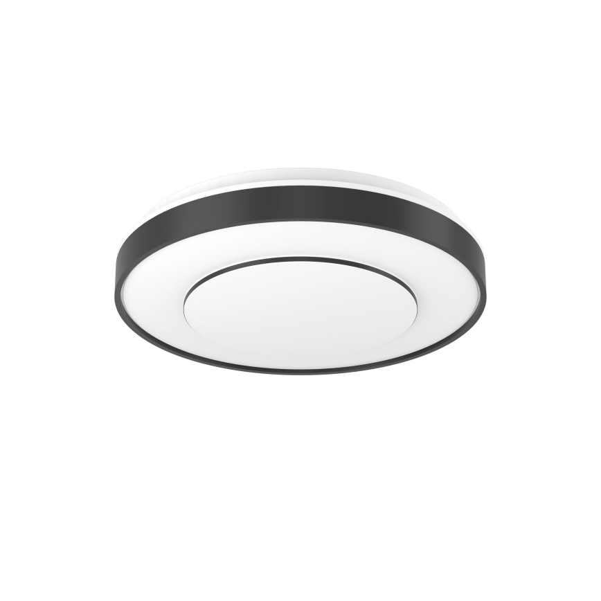 Eglo 300688 - Plafonieră LED RGBW dimabilă MONTERIGGIONI-Z LED/18,5W/230V 2700-6500K Ø 38,4 cm neagră + telecomandă inclusă