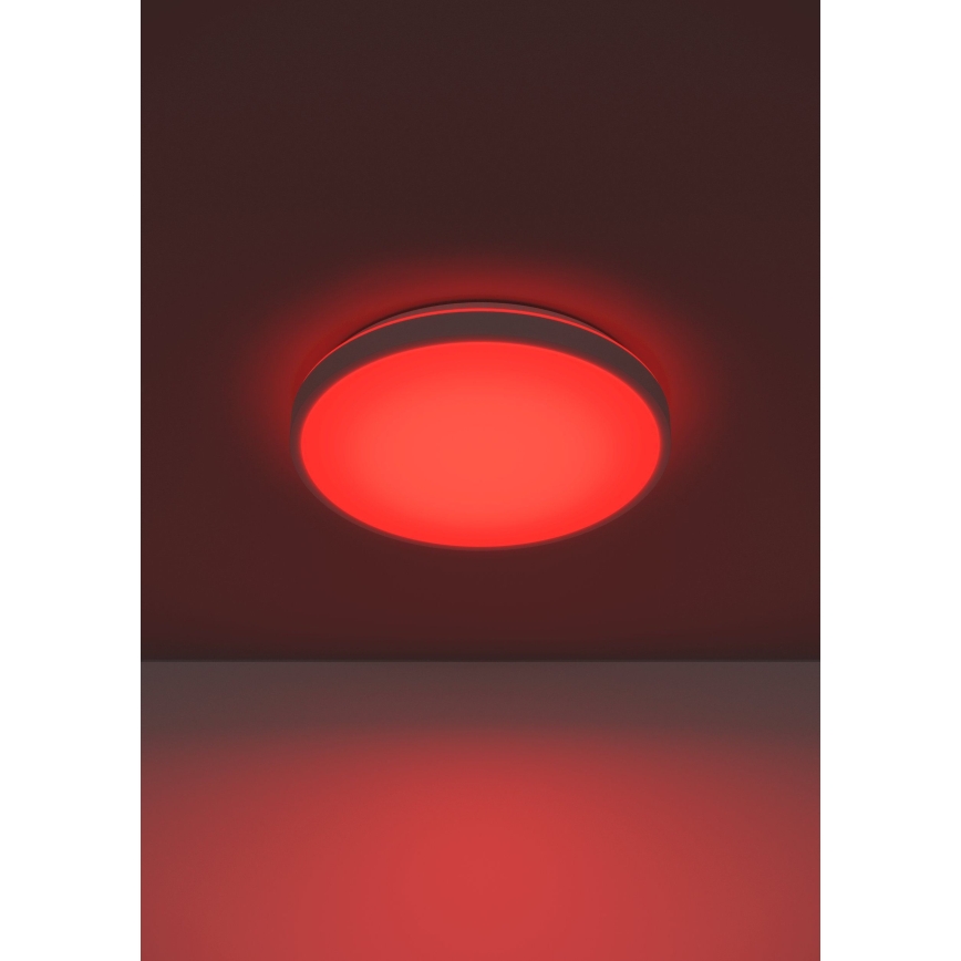 Eglo 300689 - Plafonieră LED RGBW dimerizabilă MONTARELLINO-Z LED/18,5W/230V 2700-6500K Ø 38,7 cm albă + telecomandă