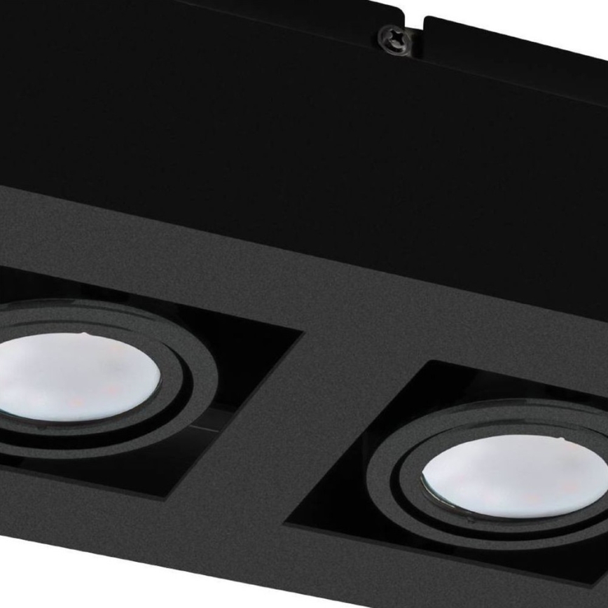 Eglo 31063 - Spot LED MENDOZA, 2 x LED, 4,7 W, 230 V, 3000 K, negru