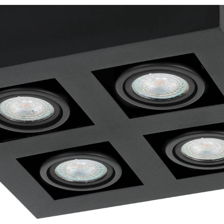 Eglo 31065 - Spot LED MENDOZA 4xLED/4,7W/230V 3000K negru