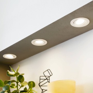 Eglo 31162 - SET 3x corp de iluminat LED încastrat, dimmabil SARTIANO LED/3,5W/230V IP23 alb