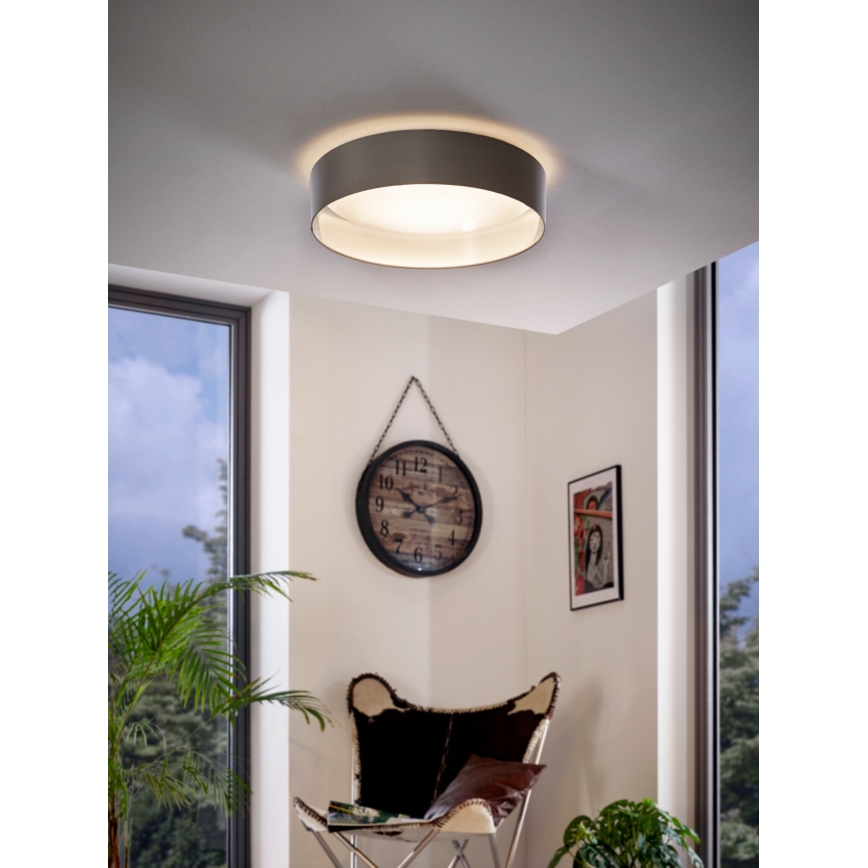 Eglo 31623 - Plafonieră LED MASERLO LED/16W/230V 3000K Ø 40,5 cm gri/argintiu