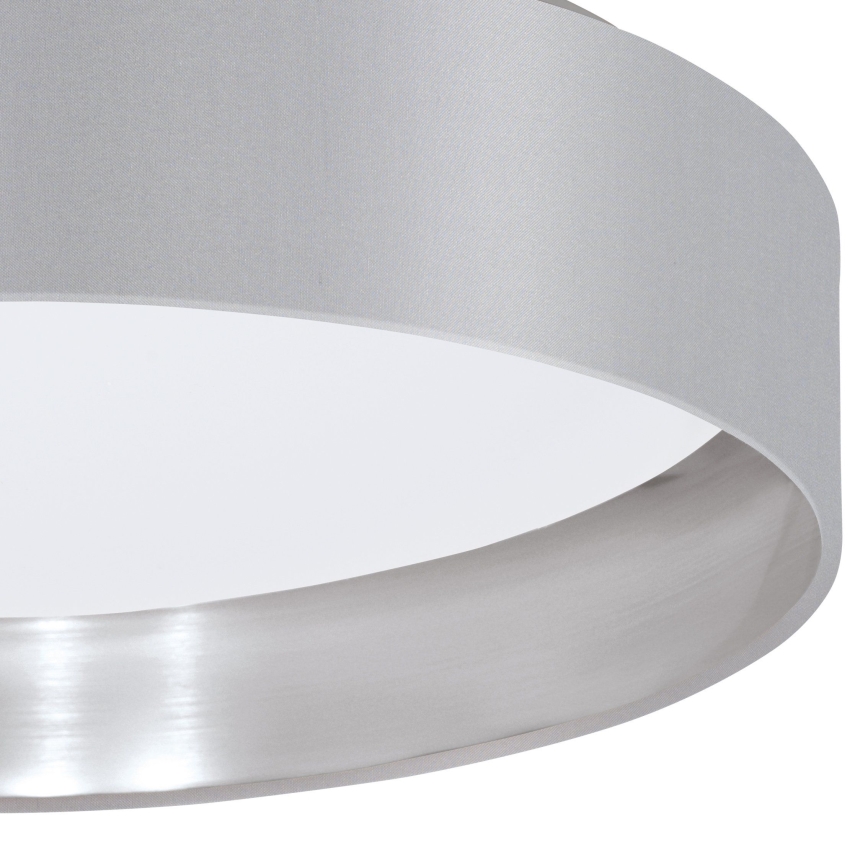 Eglo 31623 - Plafonieră LED MASERLO LED/16W/230V 3000K Ø 40,5 cm gri/argintiu