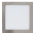 Eglo 31678 - Plafonieră LED încastrată FUEVA 1 LED/18W/230V 22,5x22,5 cm
