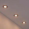 Eglo 31743 - Set de 3 spoturi LED reglabile încastrate pentru baie FUEVA-Z LED/2,8W/230V 2700-6500K IP44 negru Ø 8,5 cm