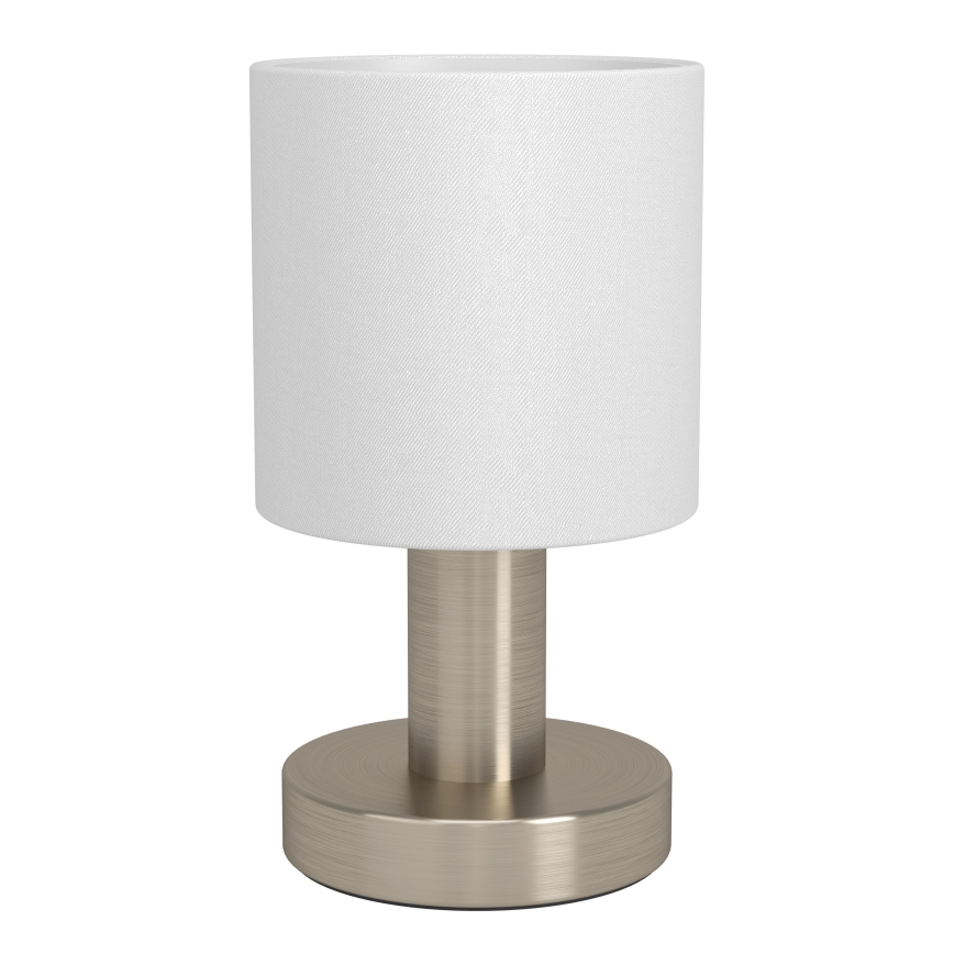 Eglo - Lampă de masă 1xE14/40W/230V alb/crom mat