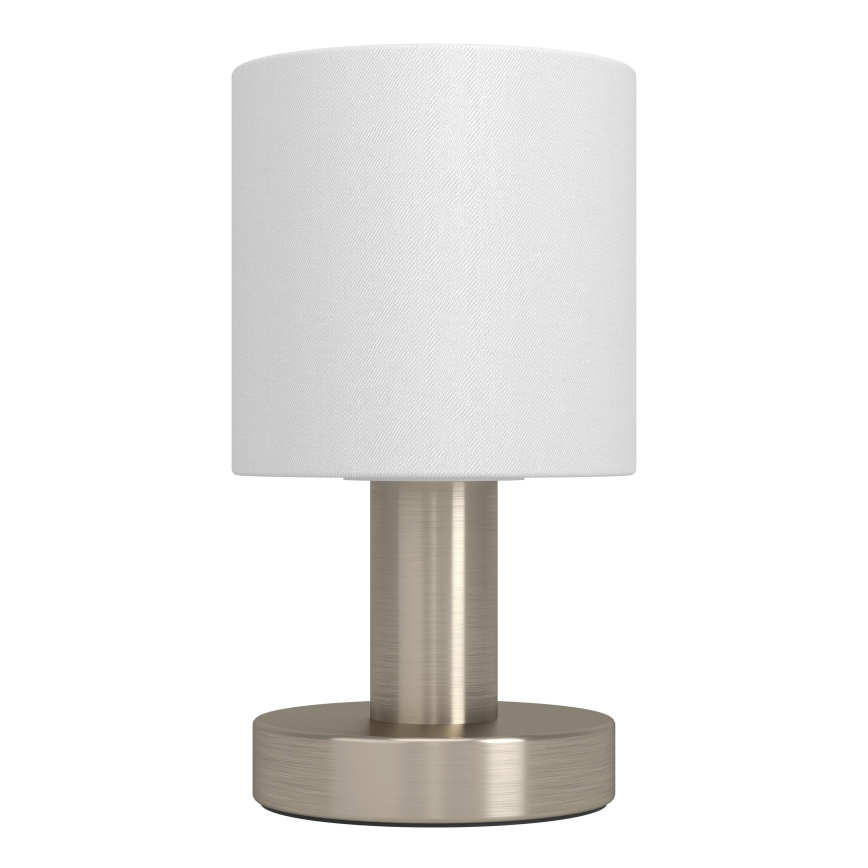 Eglo - Lampă de masă 1xE14/40W/230V alb/crom mat