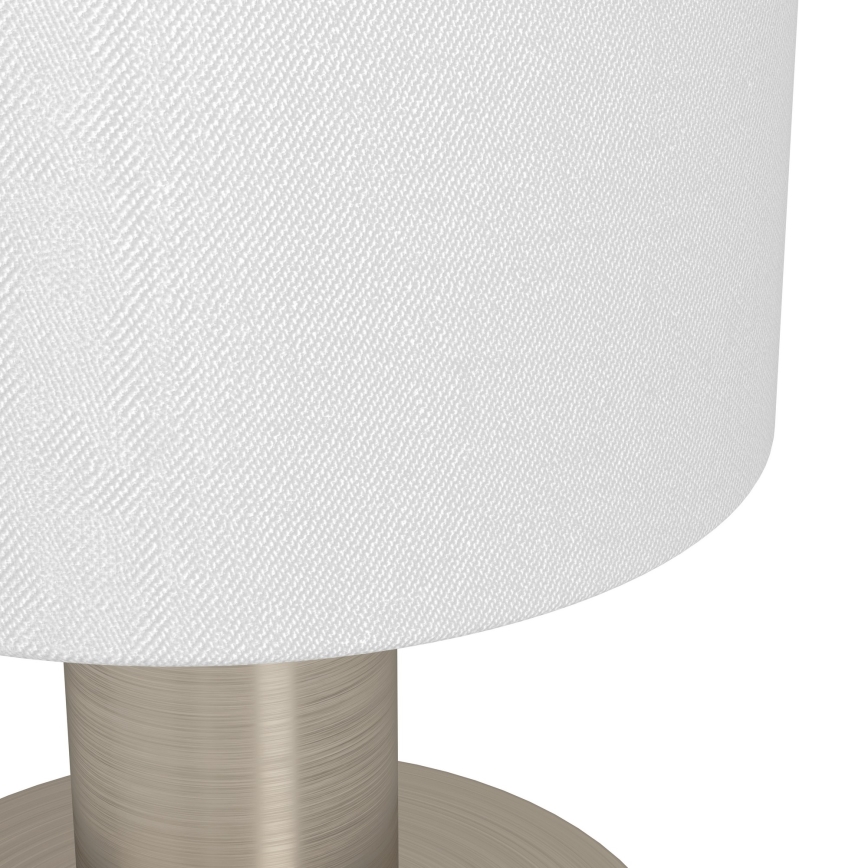 Eglo - Lampă de masă 1xE14/40W/230V alb/crom mat