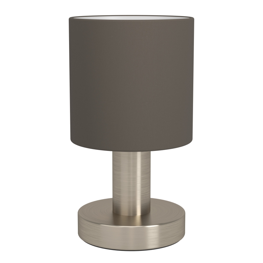 Eglo - Lampă de masă 1xE14/40W/230V maro/crom mat