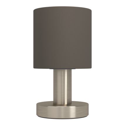 Eglo - Lampă de masă 1xE14/40W/230V maro/crom mat