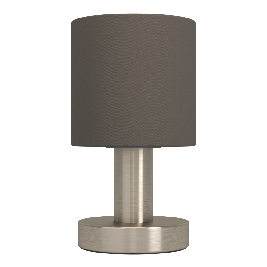 Eglo - Lampă de masă 1xE14/40W/230V maro/crom mat