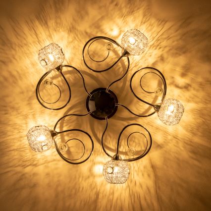 Eglo 32103 - Lustru aplicat LED VELAGO 5xG9/33W/230V crom lucios