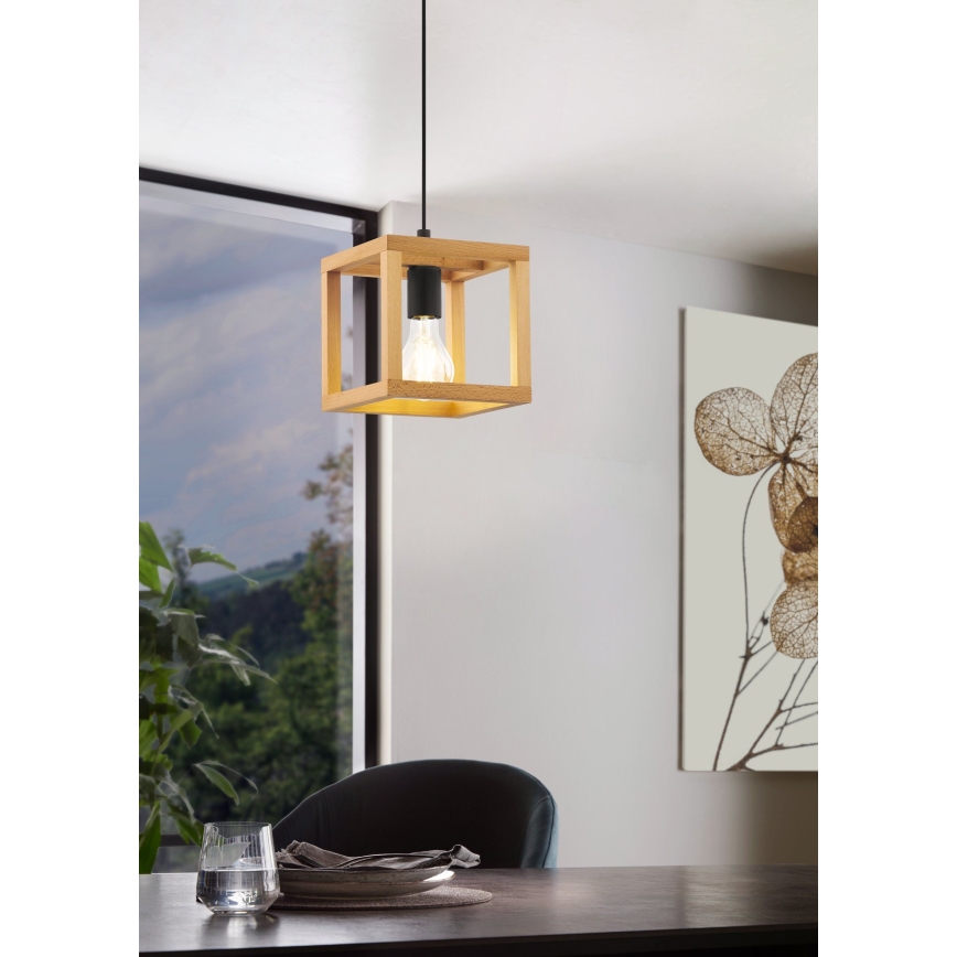 Eglo 32145 - Lampă suspendată pe cablu BLACKCROWN, 1xE27/40W/230V