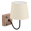 Eglo 32248 - Aplică de perete 1xE14/40W/230V maro/bej