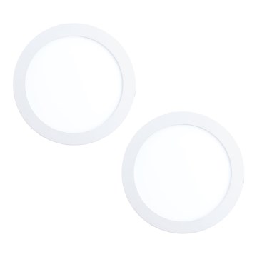 Eglo 32387 - Set de 2 corpuri de iluminat LED încastrate FUEVA LED/15,5W/230V