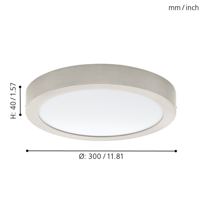 Eglo 32443 - Plafonieră LED FUEVA 1 LED/24W/230V diam. 30 cm
