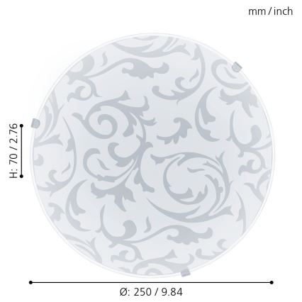 Eglo 32606 - Plafonieră LED MARS, 11 W, 230 V, Ø 25 cm
