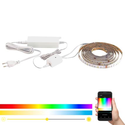 Eglo - Bandă LED RGB CCT 5m STRIPE-C LED/16W/230V