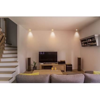 Eglo - Spot LED RGB încastrat, dimerizabil FUEVA-C LED/10,5W/230V Ø 17 cm