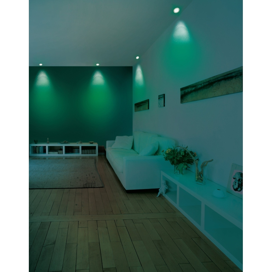 Eglo FUEVA-C – spot LED RGB încastrat, dimabil, 5,4 W, 230 V, Ø 12 cm