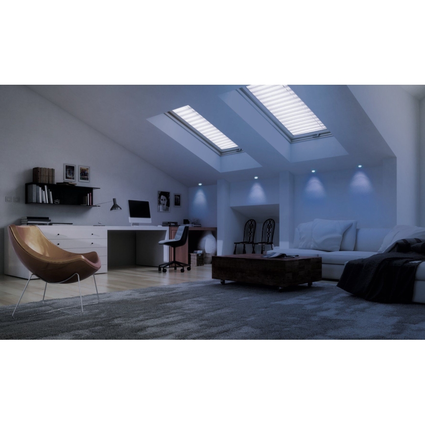 Eglo - Corp de iluminat încastrat LED RGB reglabil FUEVA-C LED/10,5W/230V Ø 17 cm