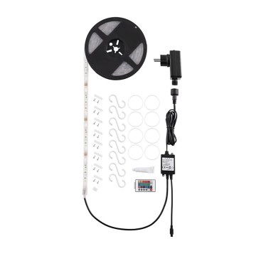 Eglo 32859 - Bandă LED RGB dimmabilă 5 m COB STRIPE LED/12W/230V 4000K IP44 + telecomandă