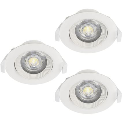 Eglo - Set de 3 spoturi încastrate SARTIANO LED/5W/230V