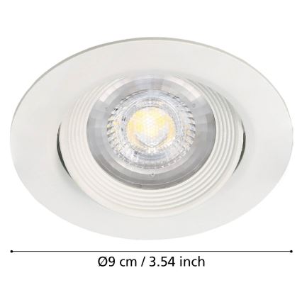 Eglo - Set de 3 spoturi încastrate SARTIANO LED/5W/230V