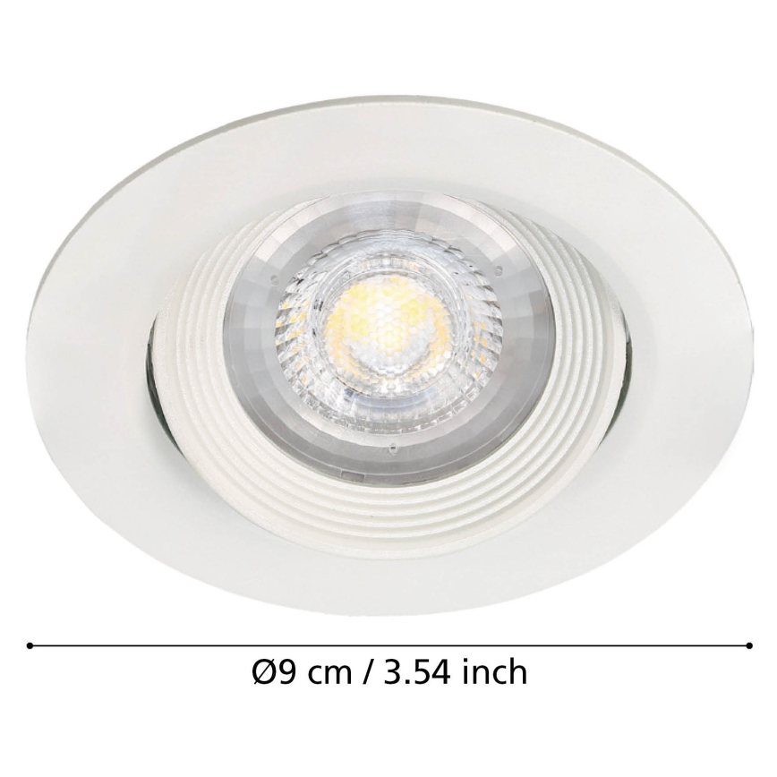 Eglo - Set de 3 spoturi încastrate SARTIANO LED/5W/230V