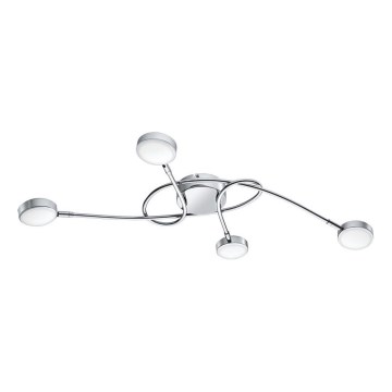 Eglo 32996 - Lustră aplicată SALTO 4xLED/5,4W/230V, crom lucios