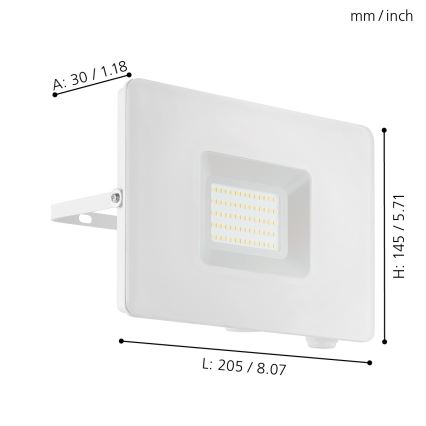 Eglo - Proiector LED LED/50W/230V