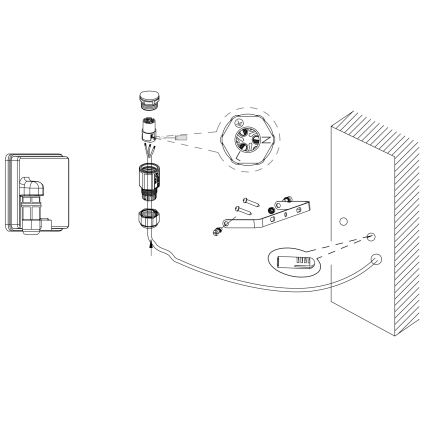 Eglo - Proiector LED LED/50W/230V