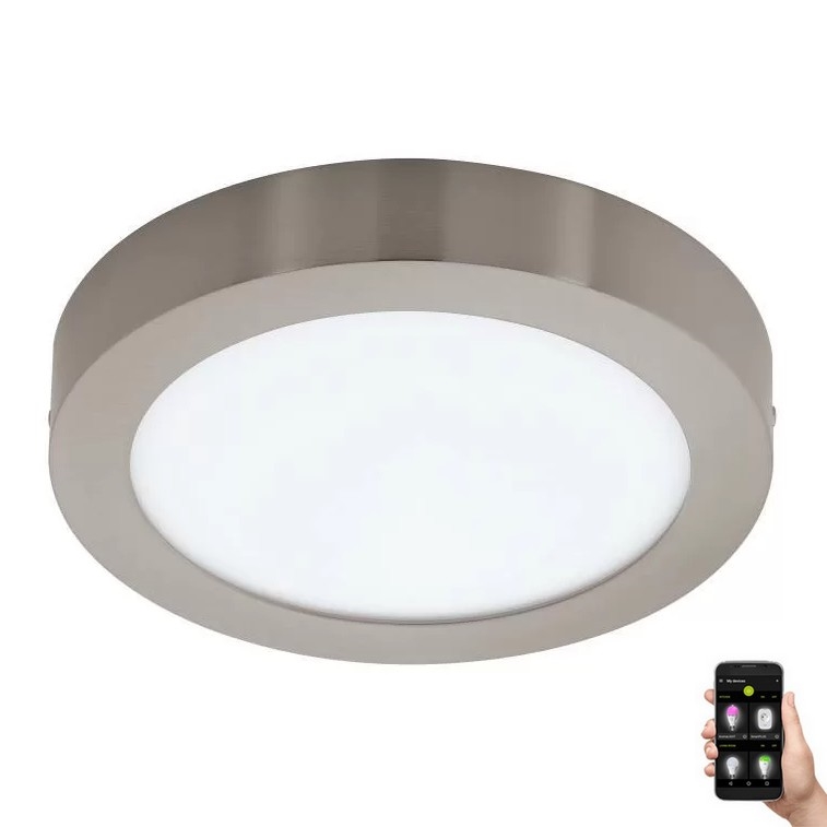 Eglo 33214 - Plafonieră LED RGBW dimabilă FUEVA-C, 21W, 230V, Ø 30 cm