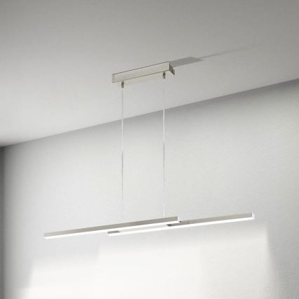 Eglo 33232 - Lustră dimerizabilă suspendată pe cablu LED RGBW FRAIOLI-C LED/34W/230V crom mat