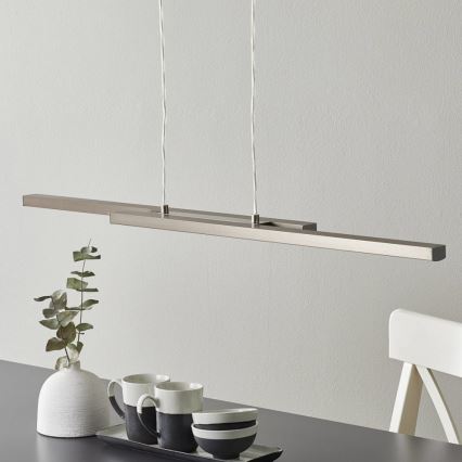 Eglo 33232 - Lustră dimerizabilă suspendată pe cablu LED RGBW FRAIOLI-C LED/34W/230V crom mat