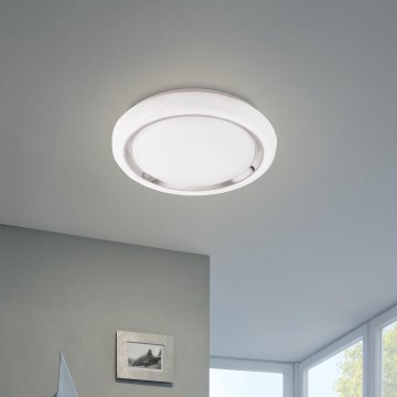 Eglo 33254 - Plafonieră LED RGBW dimmabilă CAPASSO-C LED/17W/230V 2700-6500K Ø 34 cm