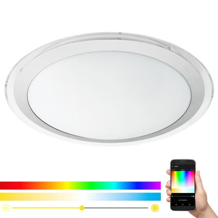 Eglo 33255 - Lampă de tavan LED RGBW dimabilă COMPETA-C LED/17W/230V 2700-6500K Ø 43 cm
