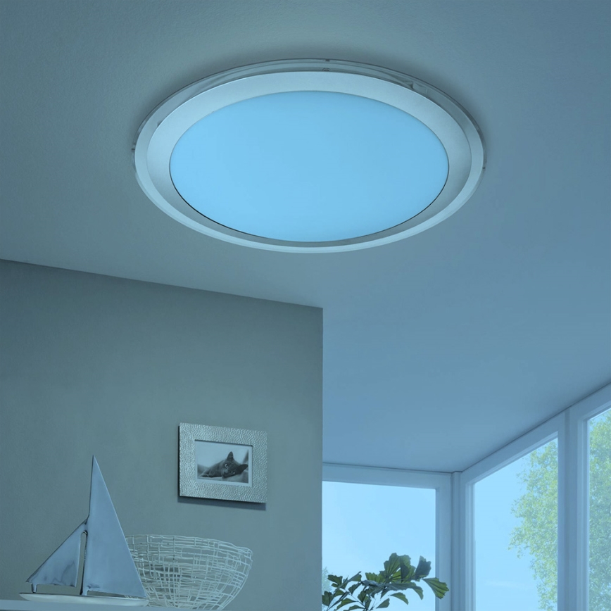 Eglo 33255 - Lampă de tavan LED RGBW dimabilă COMPETA-C LED/17W/230V 2700-6500K Ø 43 cm