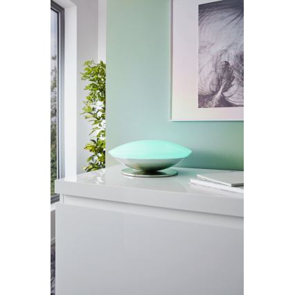 Eglo 33324 - Lampă de masă LED RGBW dimabilă FRATTINA-C LED/18W/230V crom mat