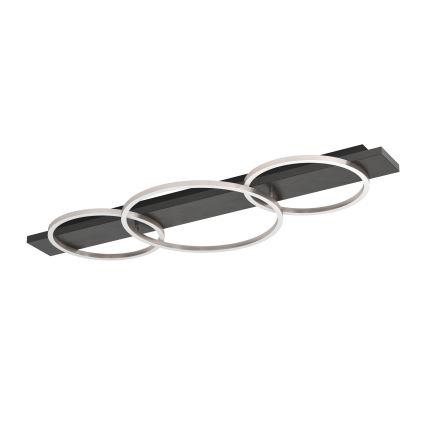 Eglo 33488 - Plafonieră LED BOYAL 2xLED/12W/230V + LED/12W neagră