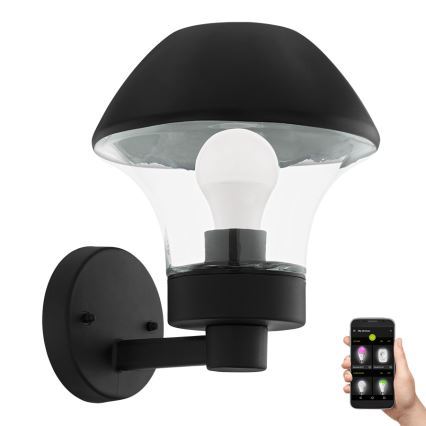 Eglo 33567 - Aplică de perete LED reglabilă pentru exterior VERLUCCA-C 1xE27/9W/230V IP44