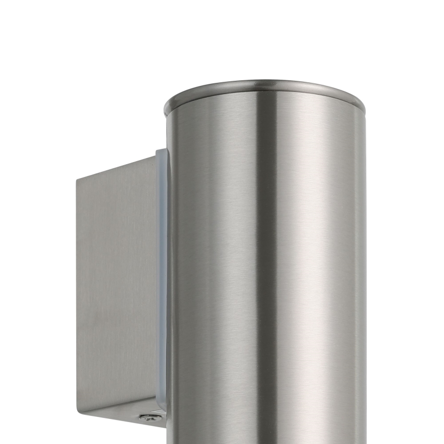 Eglo 33581 - Aplica de exterior RIGA LED RGBW, reglabilă, 1x GU10/5W/230V, 2700-6500K, IP44, crom mat