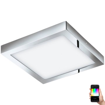 Eglo 33668-LED RGBW Corp de iluminat dimabil pentru baie FUEVA-C 21W/230V 2700-6500K 30x30cm IP44
