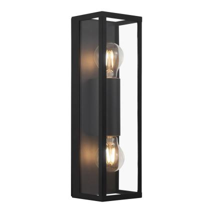 Eglo 33856 - Aplică de perete pentru exterior ALAMONTE 2xE27/60W/230V IP44 negru