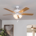 Eglo 35076 - Ventilator de tavan LAS PALMAS 3xE27/40W/230V maro